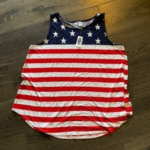 NWT Old Navy Flag top